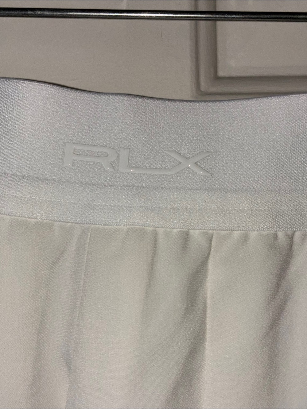 RLX Ralph Lauren Pleated A-Line Performance Skort Ceramic White/Navy Sz M - Picture 11 of 11